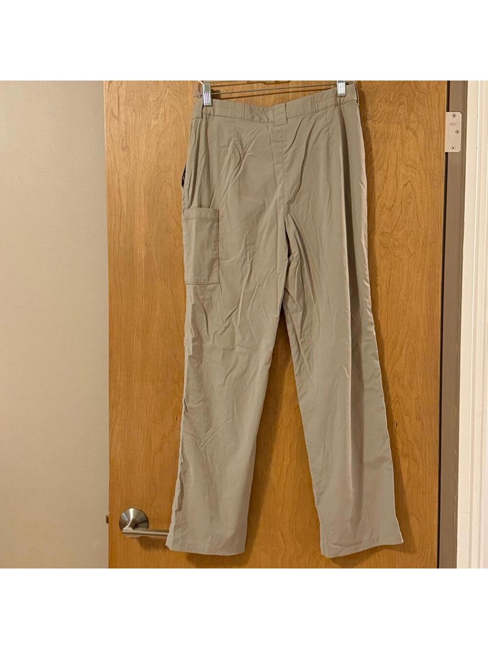 ExOfficio Nylon Stretch Hiking Travel Pants Khaki Tan Women's Size 8 - Picture 2 of 7
